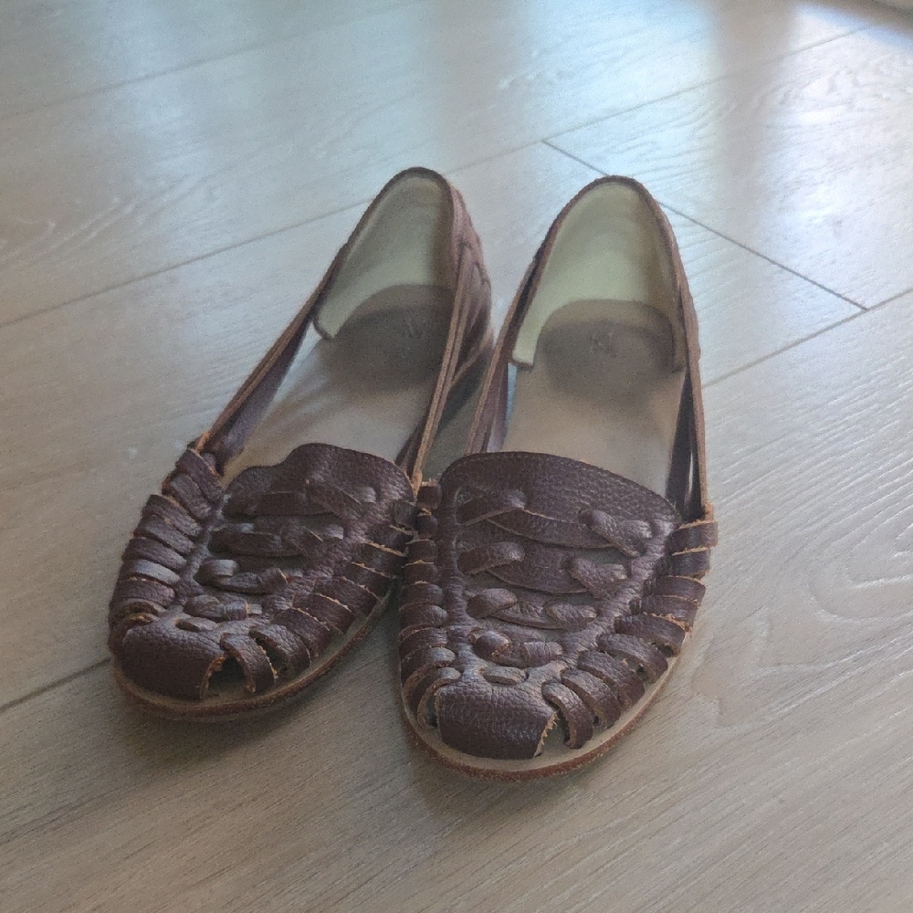 Nisolo Dark Brown Leather Flats